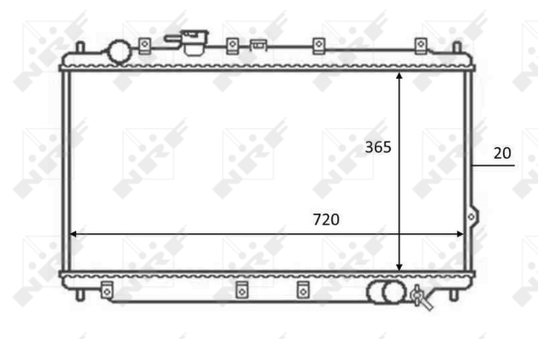 NRF 59082 hűtő, motorhűtés