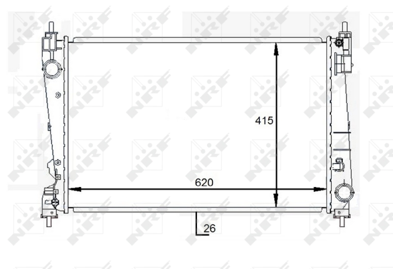 NRF 59084 Radiatore, Raffreddamento motore-Radiatore, Raffreddamento motore-Ricambi Euro