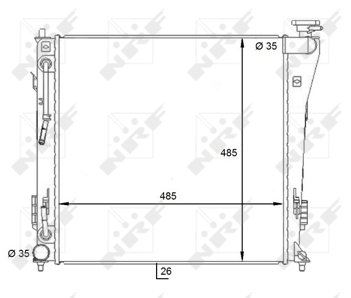 NRF 59087 радиатор,...