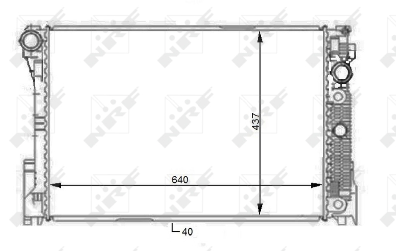 NRF 59108 Radiatore, Raffreddamento motore