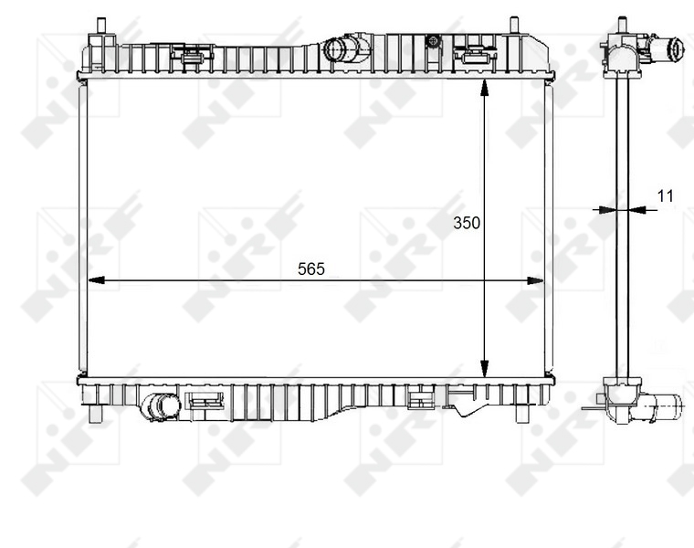 NRF 59138 Radiatore, Raffreddamento motore