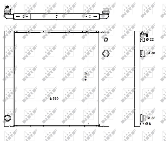 NRF 59182 Radiator, racire...