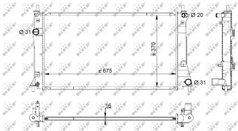 NRF 59205 Radiator, racire...