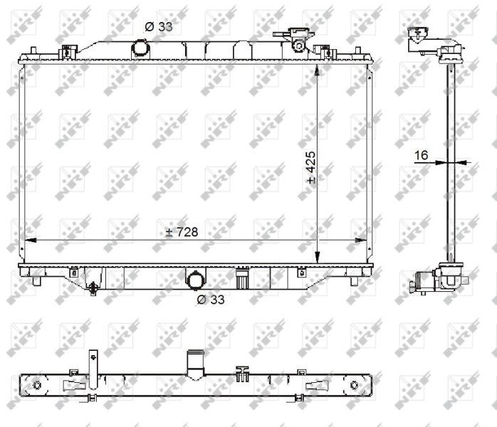 NRF 59206 радиатор,...