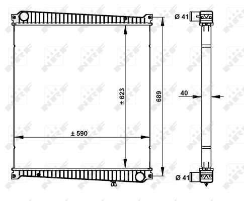 NRF 59212 hűtő, motorhűtés