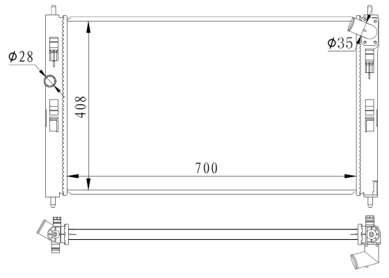 NRF 59260 hűtő, motorhűtés