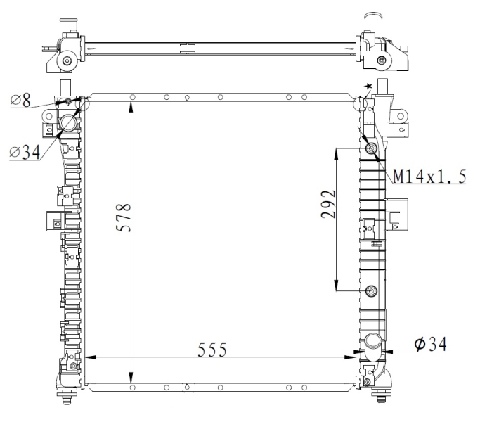 NRF 59342 радиатор,...