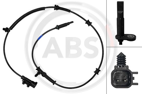 A.B.S. 33171 Sensor, wheel speed for JEEP