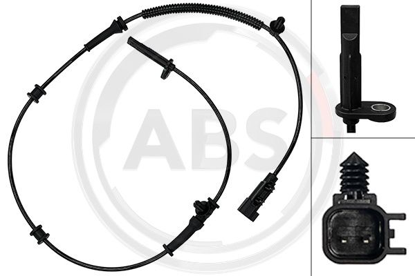 A.B.S. 33174 Sensor, wheel speed for JEEP