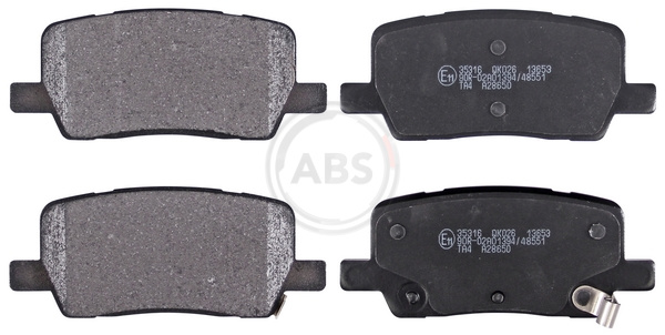 A.B.S. 35316 Bremsbelagsatz, Scheibenbremse