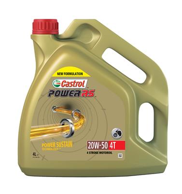 CASTROL 154F8E Castrol POWER RS 4T 20W-50 Engine Oil
