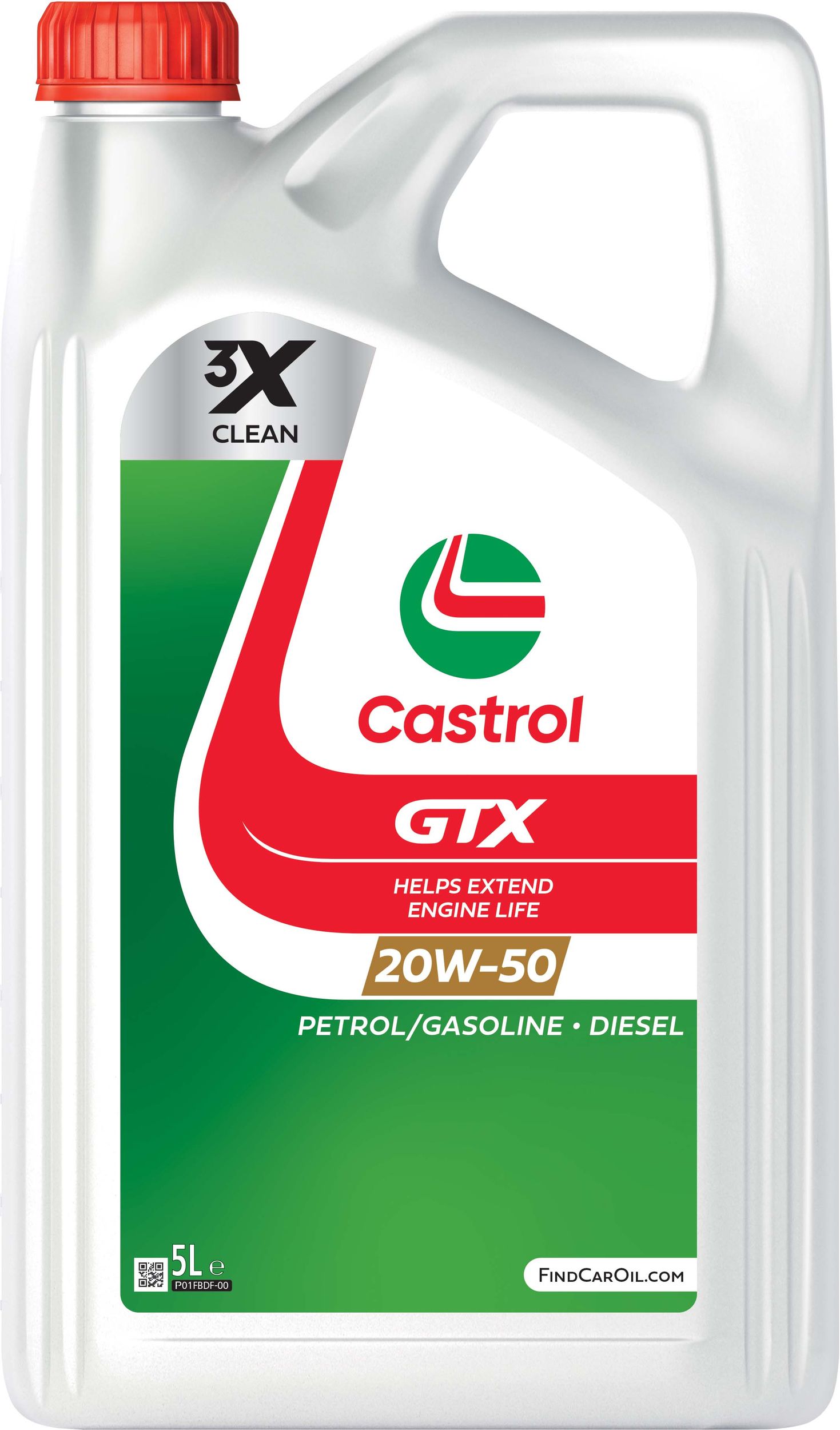 CASTROL 15F646 Castrol GTX 20W-50 Engine Oil