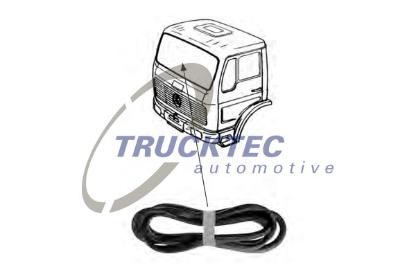TRUCKTEC AUTOMOTIVE 01.50.008 Τσιμούχα, μπροστ. παρμπρίζ