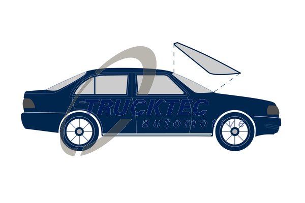 TRUCKTEC AUTOMOTIVE 02.50.002 Τσιμούχα, μπροστ. παρμπρίζ for MERCEDES-BENZ