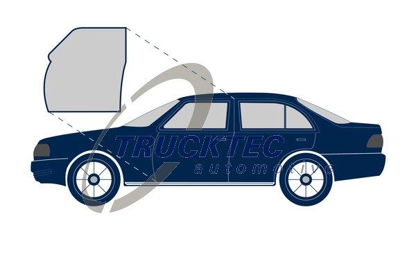TRUCKTEC AUTOMOTIVE 02.53.054 Τσιμούχα πόρτας εμπρός αριστερά for MERCEDES-BENZ