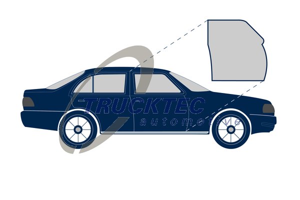 TRUCKTEC AUTOMOTIVE 02.53.141 Τσιμούχα πόρτας μπροστά δεξιά for MERCEDES-BENZ