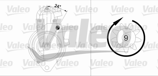 VALEO 433344 Motorino d'avviamento