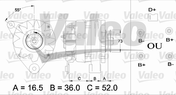 VALEO 433368 Alternatore