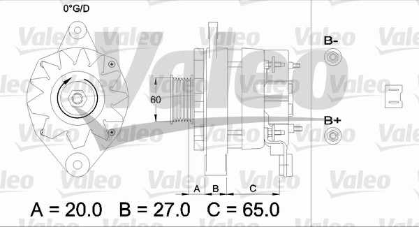 VALEO 433461 Alternatore