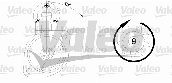 VALEO 436025 Motorino d'avviamento-Motorino d'avviamento-Ricambi Euro