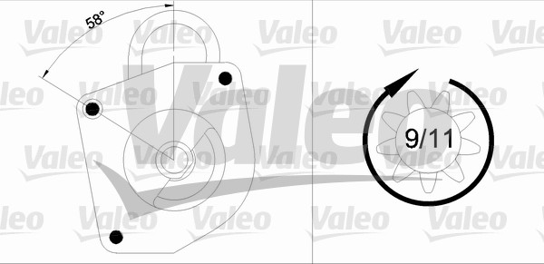 VALEO 436033 Motorino d'avviamento-Motorino d'avviamento-Ricambi Euro