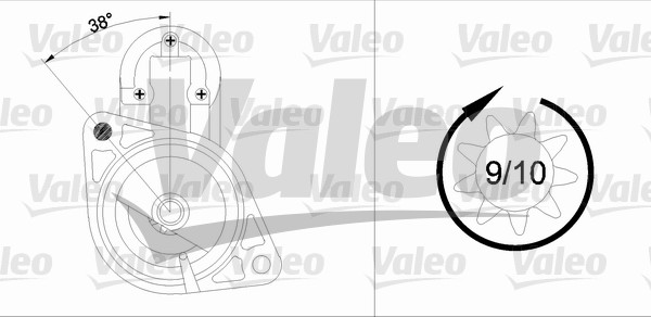 VALEO 436034 Motorino d'avviamento