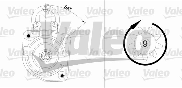 VALEO 436047 Motorino d'avviamento