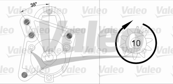 VALEO 436081 Motorino d'avviamento