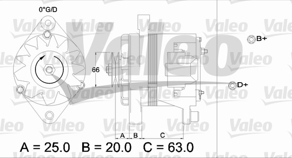 VALEO 436103 Alternatore