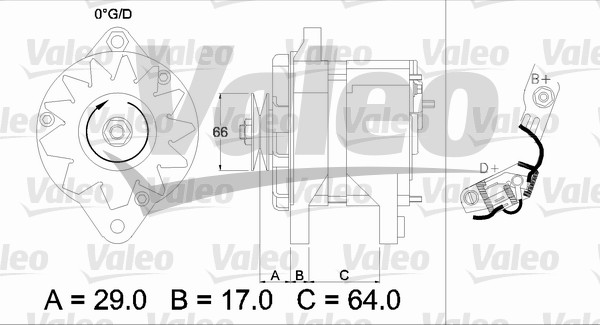 VALEO 436112 generátor