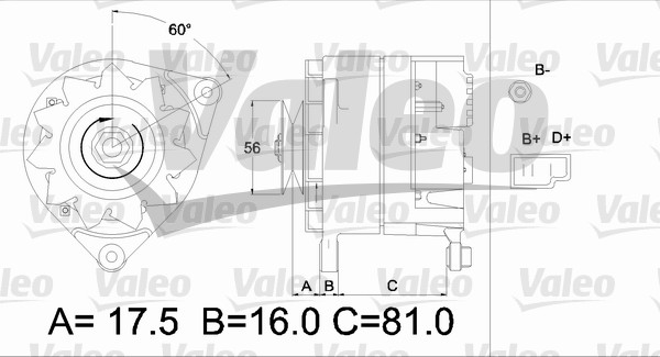 VALEO 436223 Alternatore