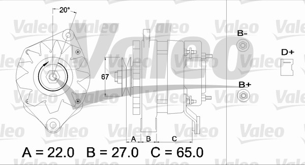 VALEO 436247 Alternatore