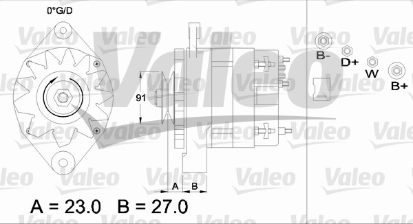 VALEO 436274 Alternatore