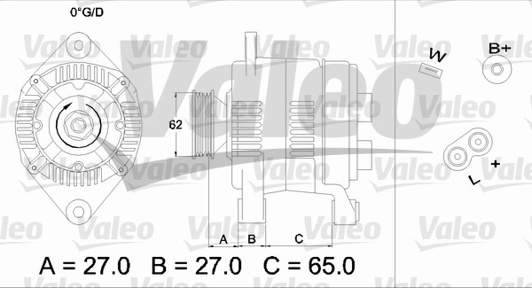 VALEO 436279 Alternatore