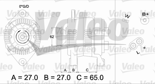 VALEO 436280 Alternatore