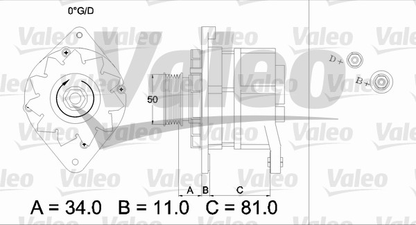 VALEO 436301 Alternatore-Alternatore-Ricambi Euro