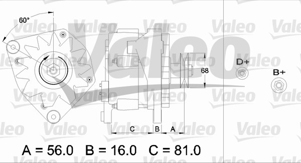 VALEO 436330 Alternatore