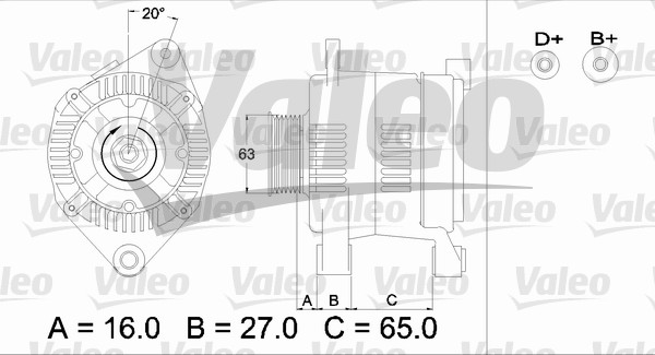 VALEO 436336 generátor