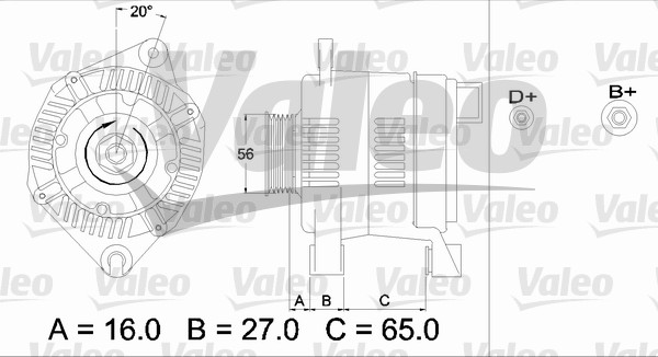 VALEO 436344 Alternatore-Alternatore-Ricambi Euro