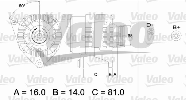 VALEO 436389 Alternatore