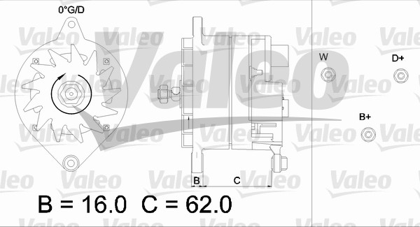 VALEO 436416 Alternatore