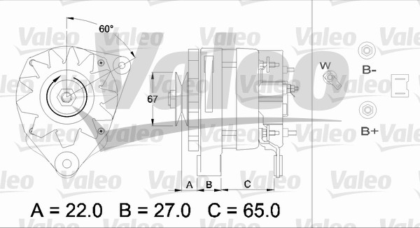 VALEO 436464 Alternatore