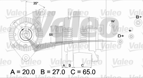 VALEO 436465 Alternatore-Alternatore-Ricambi Euro