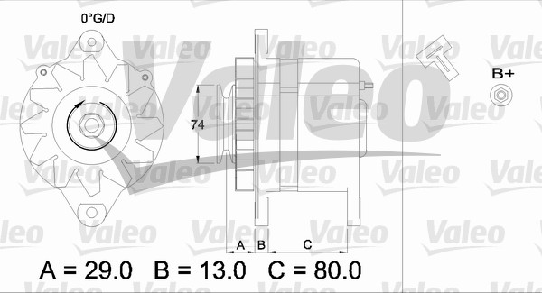 VALEO 436505 generátor