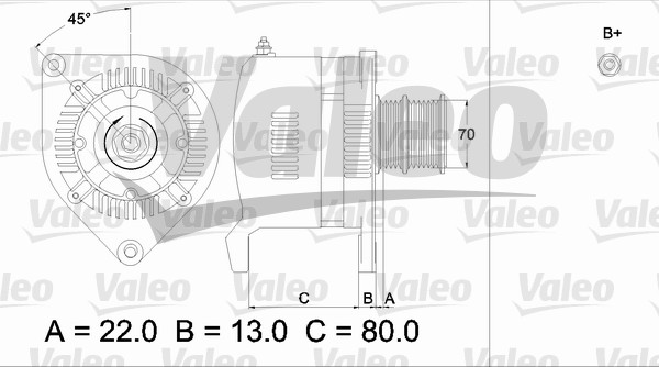 VALEO 436508 Alternatore