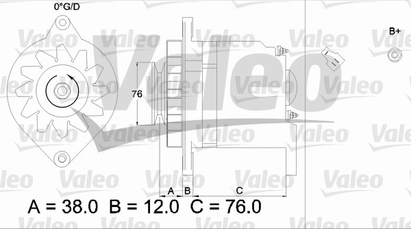 VALEO 436511 Alternatore