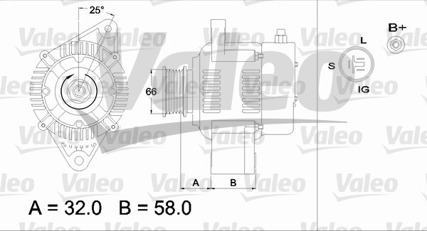 VALEO 436537 generátor