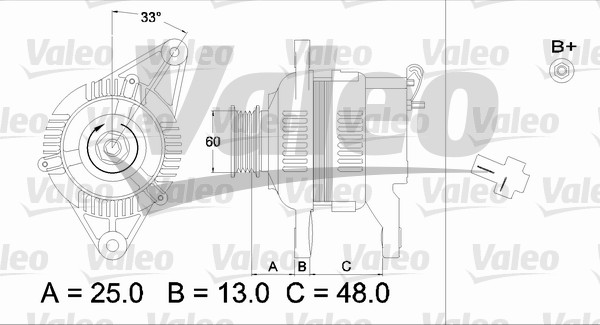 VALEO 436543 Alternatore