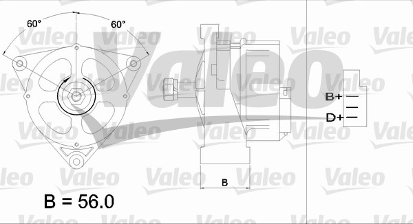 VALEO 436561 Alternatore