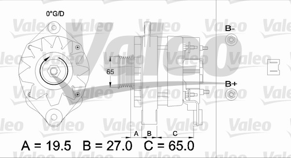 VALEO 436594 Alternatore